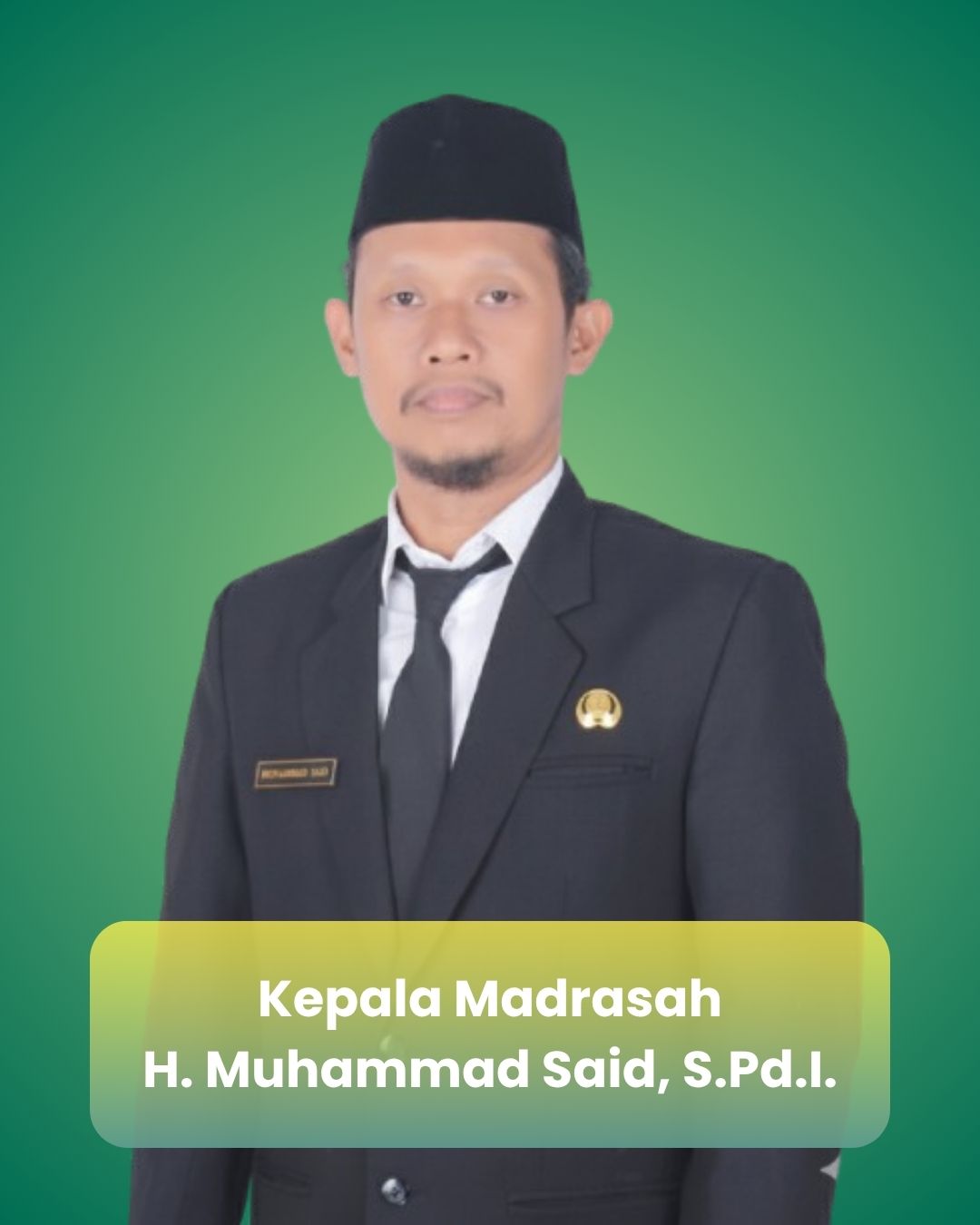 Kepala MIN 2 Kota Kediri, H. Muhammad Said, S.Pd.I.